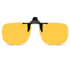 Polarised Clip-On Sunglasses for Glasses, Rectangular or Aviator Style