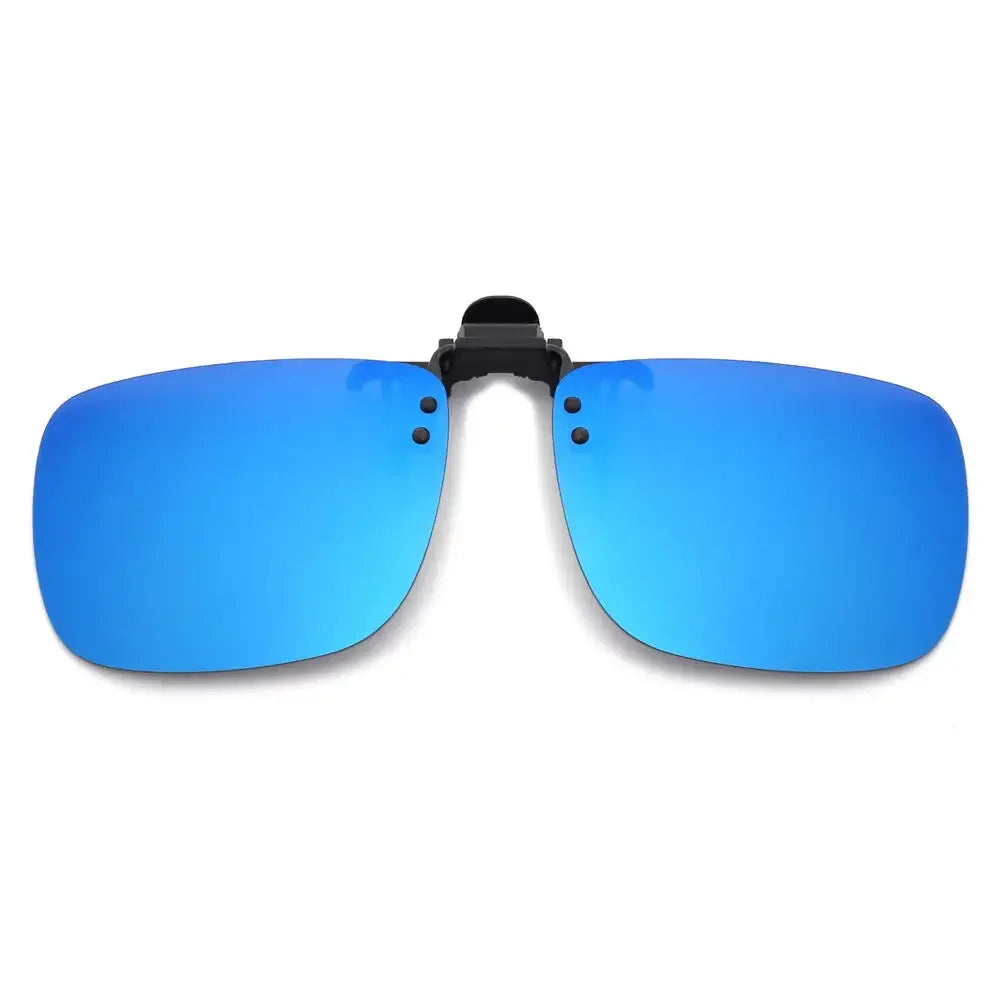 Polarised Clip-On Sunglasses for Glasses, Rectangular or Aviator Style
