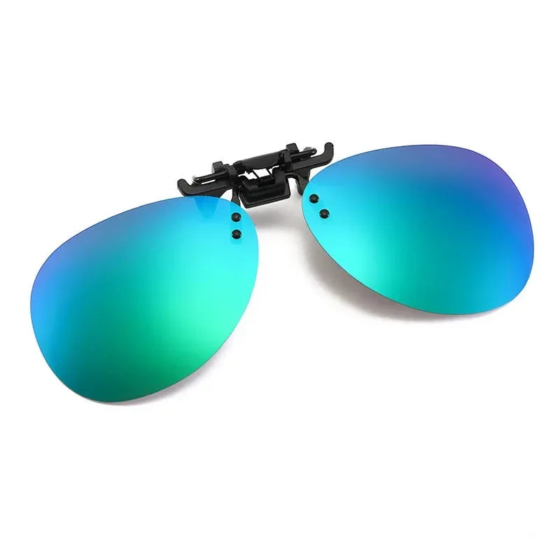 Polarised Clip-On Sunglasses for Glasses, Rectangular or Aviator Style