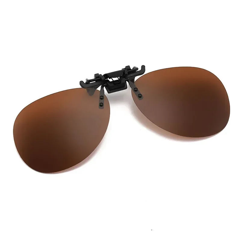 Polarised Clip-On Sunglasses for Glasses, Rectangular or Aviator Style