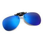 Polarised Clip-On Sunglasses for Glasses, Rectangular or Aviator Style