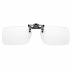 Polarised Clip-On Sunglasses for Glasses, Rectangular or Aviator Style