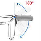 Polarised Clip-On Sunglasses for Glasses, Rectangular or Aviator Style