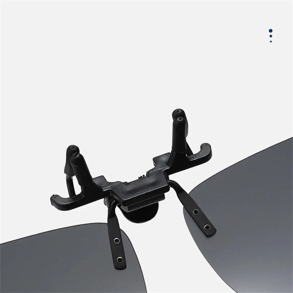 Polarised Clip-On Sunglasses for Glasses, Rectangular or Aviator Style