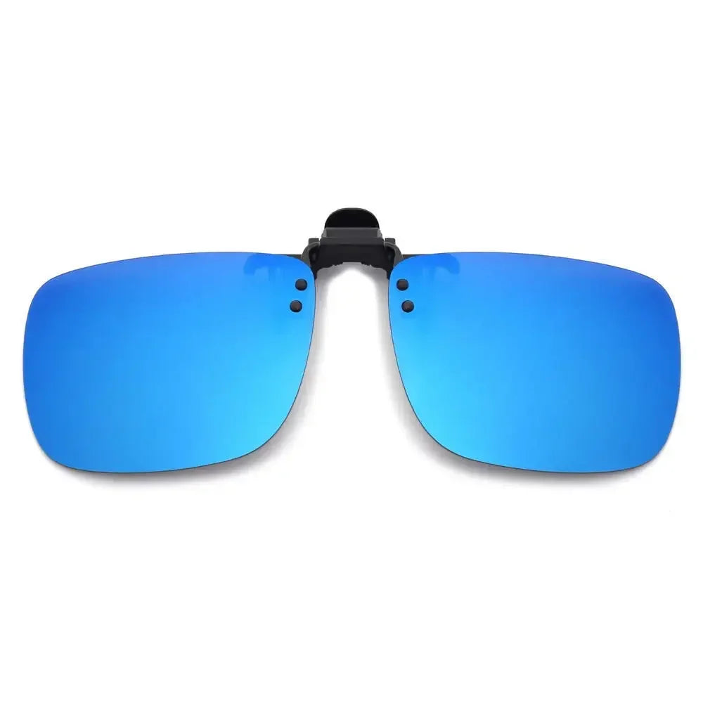 Polarised Clip-On Sunglasses for Glasses, Rectangular or Aviator Style