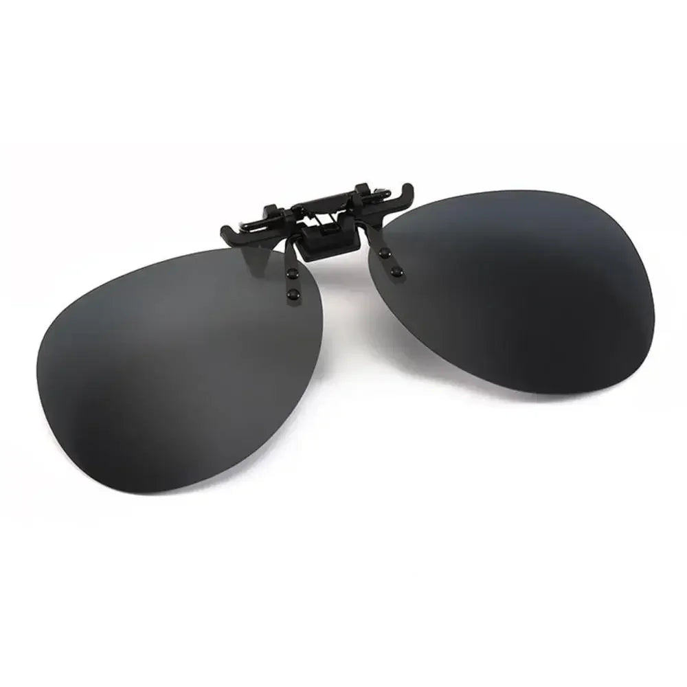 Polarised Clip-On Sunglasses for Glasses, Rectangular or Aviator Style