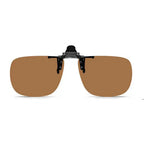 Polarised Clip-On Sunglasses for Glasses, Rectangular or Aviator Style