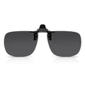 Polarised Clip-On Sunglasses for Glasses, Rectangular or Aviator Style