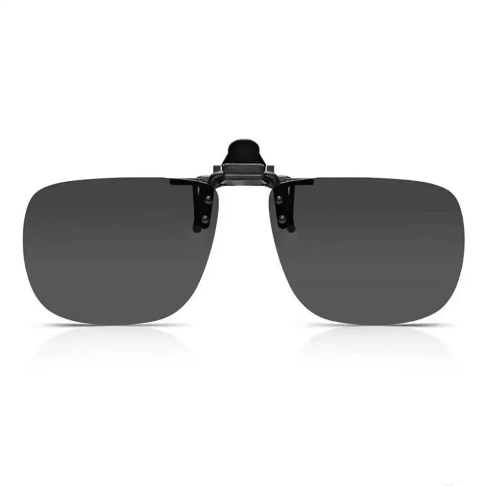 Polarised Clip-On Sunglasses for Glasses, Rectangular or Aviator Style