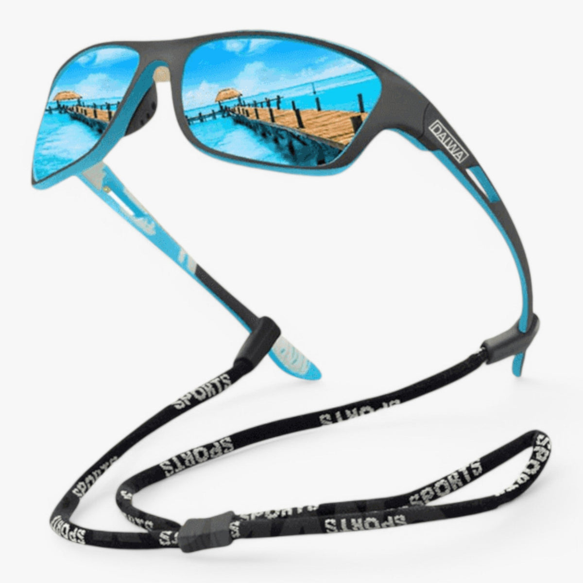 Polarised Sports Sunglasses with Scratch-Resistant Lenses and UV Protection