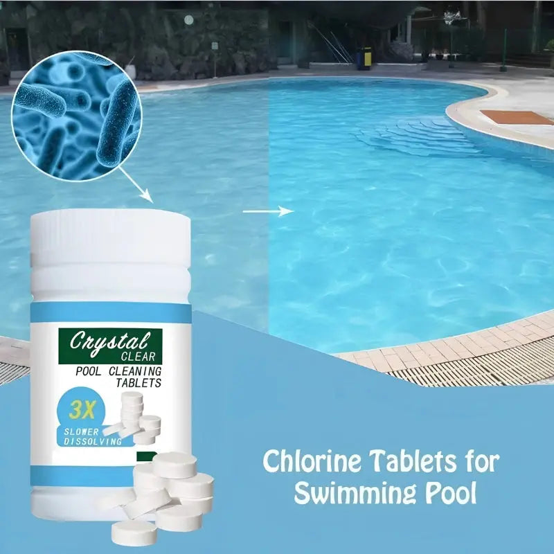 Pool Treatment Tablets, 100 Count, Sodium Dichlor 90%