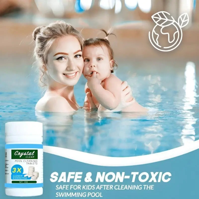 Pool Treatment Tablets, 100 Count, Sodium Dichlor 90%