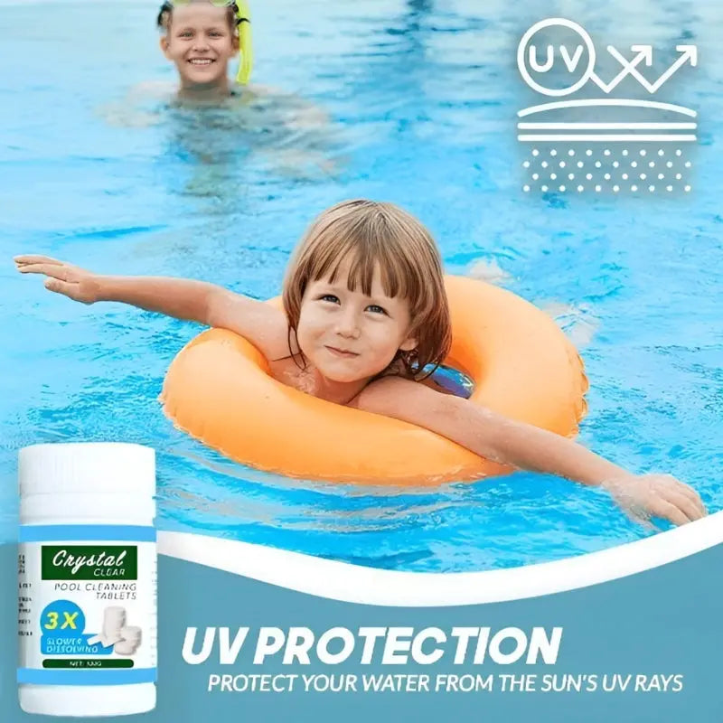 Pool Treatment Tablets, 100 Count, Sodium Dichlor 90%