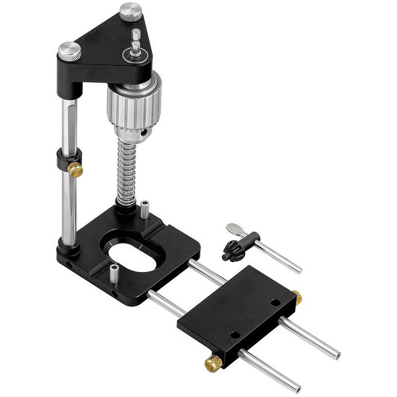 Portable Adjustable Drill Press Guide Jig for Handheld Drills