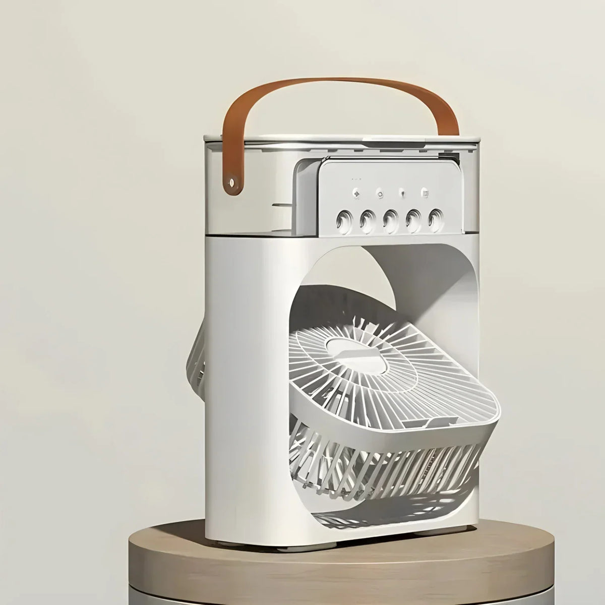 Portable Air Cooler Fan with LED Light and 600ml Water Tank