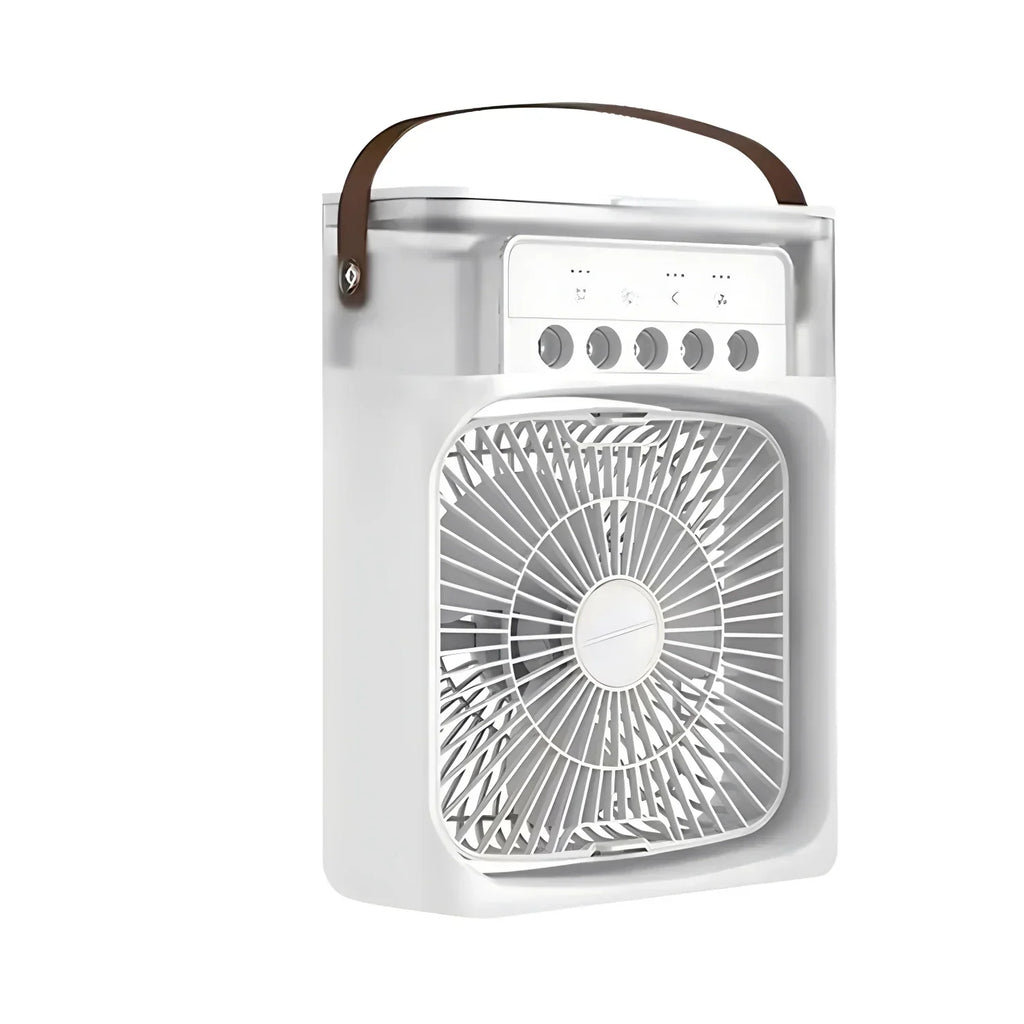 Portable Air Cooler Fan with LED Light and 600ml Water Tank