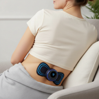 Portable EMS Massage Pad with Remote Control and Reusable Patches