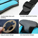 Portable Foldable Child Car Booster Seat, Five-Point Harness