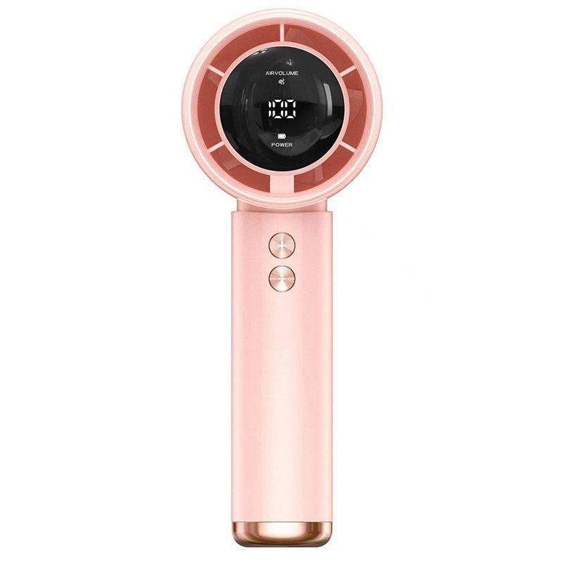 Portable Handheld Fan with Digital LCD Display