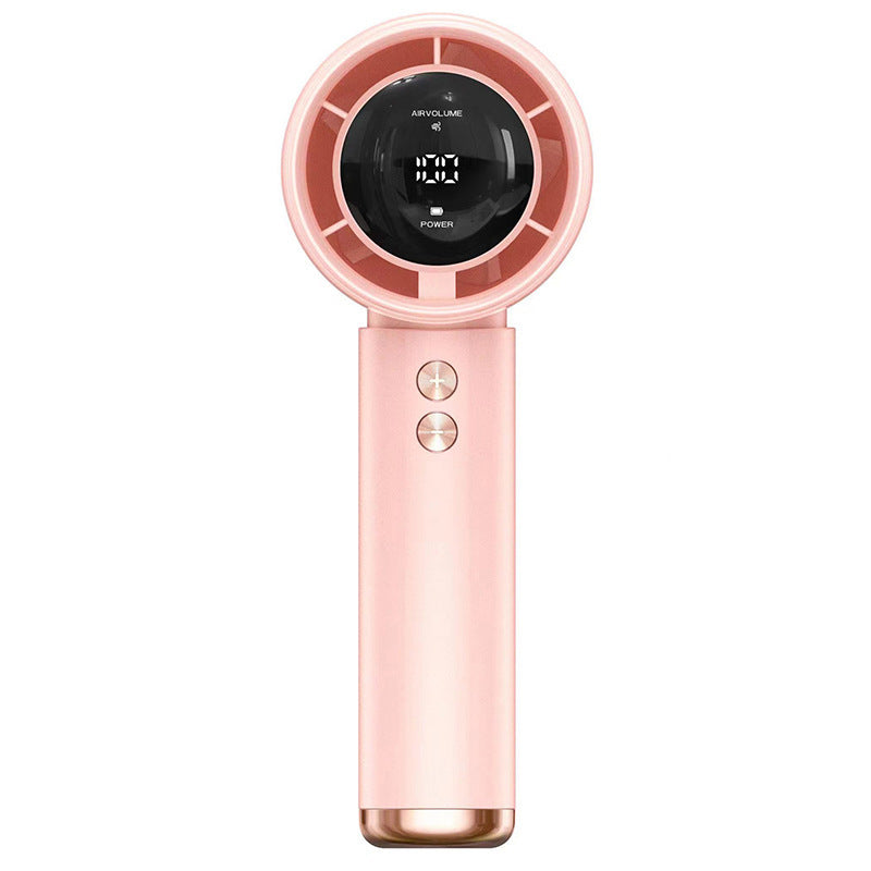 Portable Handheld Fan with Digital LCD Display