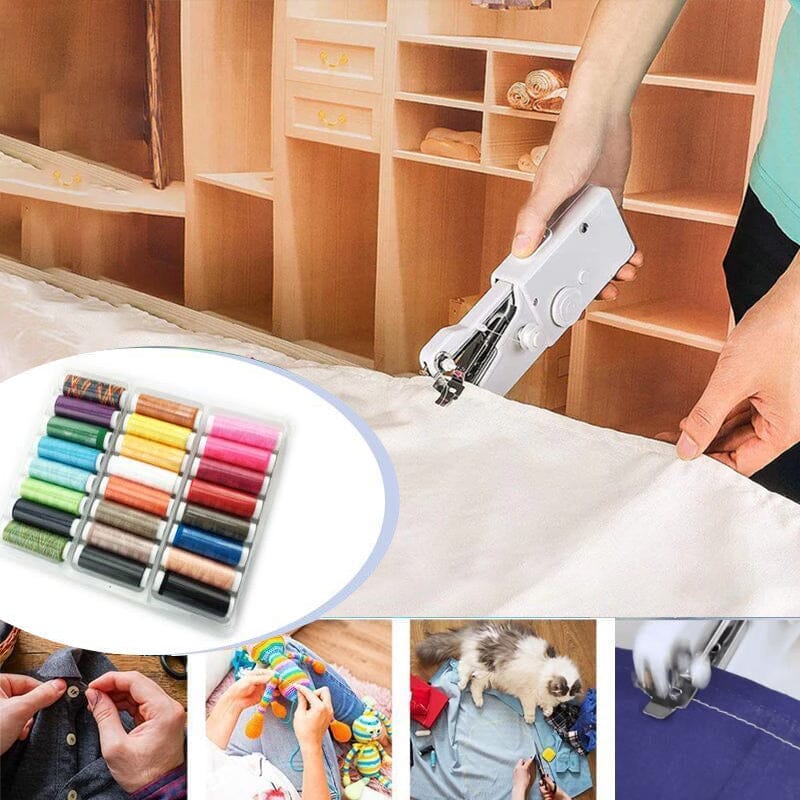 Portable Handheld Sewing Machine, Battery-Powered, 22 × 15 × 5 cm