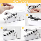 Portable Handheld Sewing Machine, Battery-Powered, 22 × 15 × 5 cm