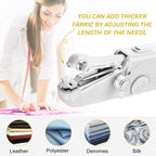 Portable Handheld Sewing Machine, Battery-Powered, 22 × 15 × 5 cm