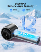 Portable High-Speed Handheld Turbo Fan with LED Display