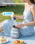 Portable High-Speed Handheld Turbo Fan with LED Display