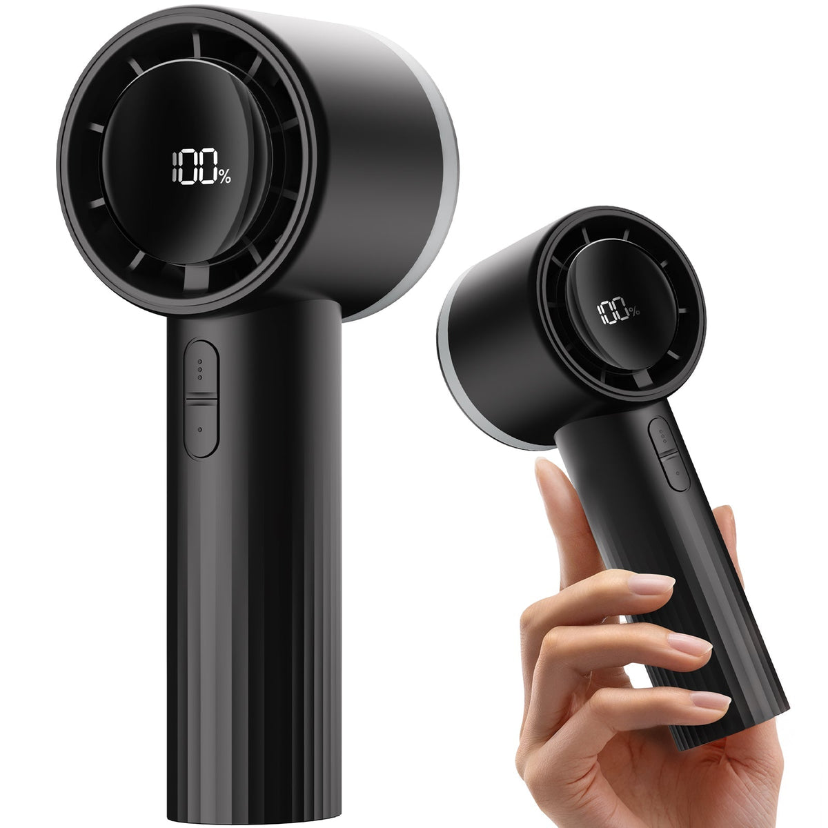 Portable High-Speed Handheld Turbo Fan with LED Display