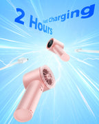Portable High-Speed Handheld Turbo Fan with LED Display