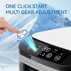 Portable Mini Electric Fan and Humidifier, 3-Speed, 900ML Water Tank