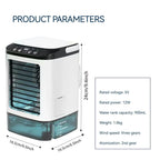 Portable Mini Electric Fan and Humidifier, 3-Speed, 900ML Water Tank