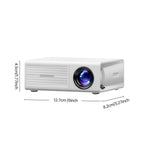 Portable Mini Projector, 3000 Lumens, HDTV and USB