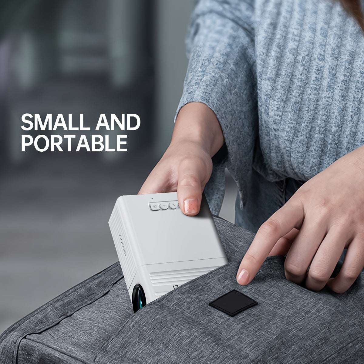 Portable Mini Projector, 3000 Lumens, HDTV and USB