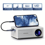 Portable Mini Projector, 3000 Lumens, HDTV and USB