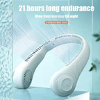 Portable Neck Fan with 360° Airflow, 4000mAh Battery and 3 Speeds