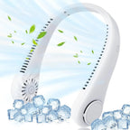 Portable Neck Fan with 360° Airflow, 4000mAh Battery and 3 Speeds
