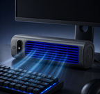 Portable Rechargeable Bladeless Fan for Desk or Wall Mounting