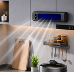 Portable Rechargeable Bladeless Fan for Desk or Wall Mounting
