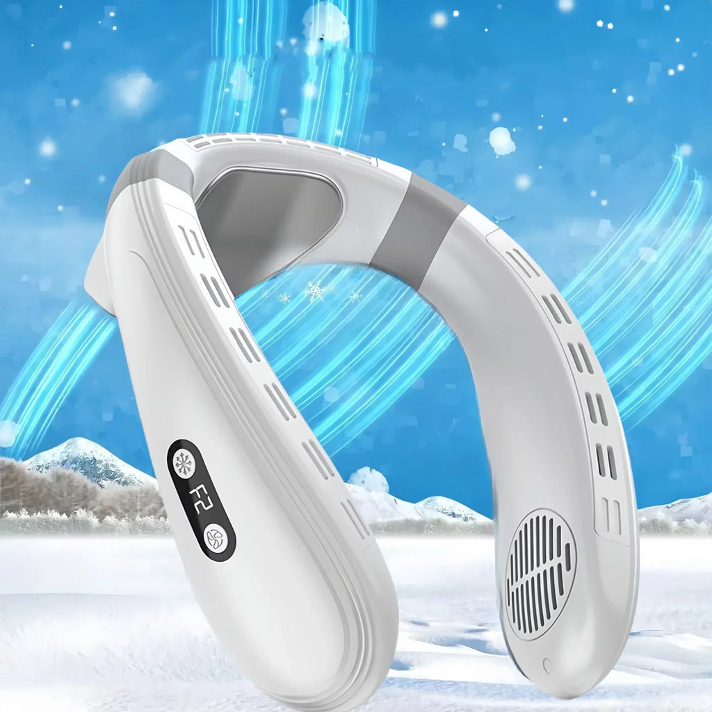 Portable Rechargeable Neck Fan, 5200mAh, Personal Outdoor Cooling