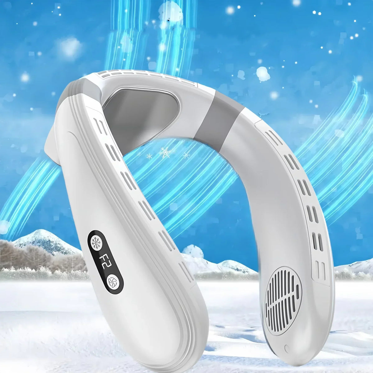 Portable Rechargeable Neck Fan, 5200mAh, Personal Outdoor Cooling