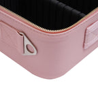 Portable Travel Makeup Case with LED Light, Mirror and Vegan Leather