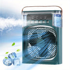 Portable USB Table Fan with Misting, 3 Speeds and 5 Spray Heads