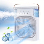Portable USB Table Fan with Misting, 3 Speeds and 5 Spray Heads