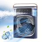 Portable USB Table Fan with Misting, 3 Speeds and 5 Spray Heads