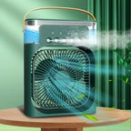 Portable USB Table Fan with Misting, 3 Speeds and 5 Spray Heads