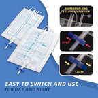 Portable Wearable Urine Collector with Silicone, 100 cm Tube