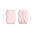 Power Bank with Integrated Cables, Lightning and Micro-USB