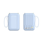 Power Bank with Integrated Cables, Lightning and Micro-USB